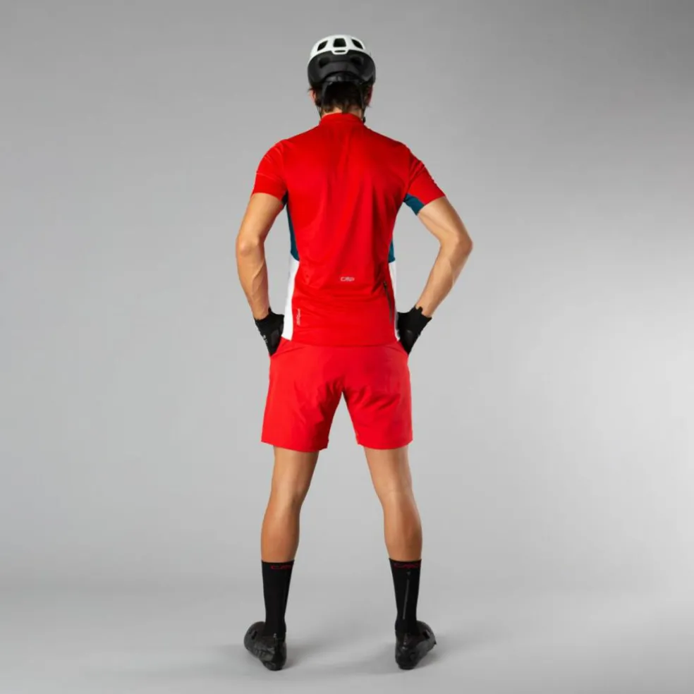 Bermuda con pantaloncino interno staccabile con fondello bike