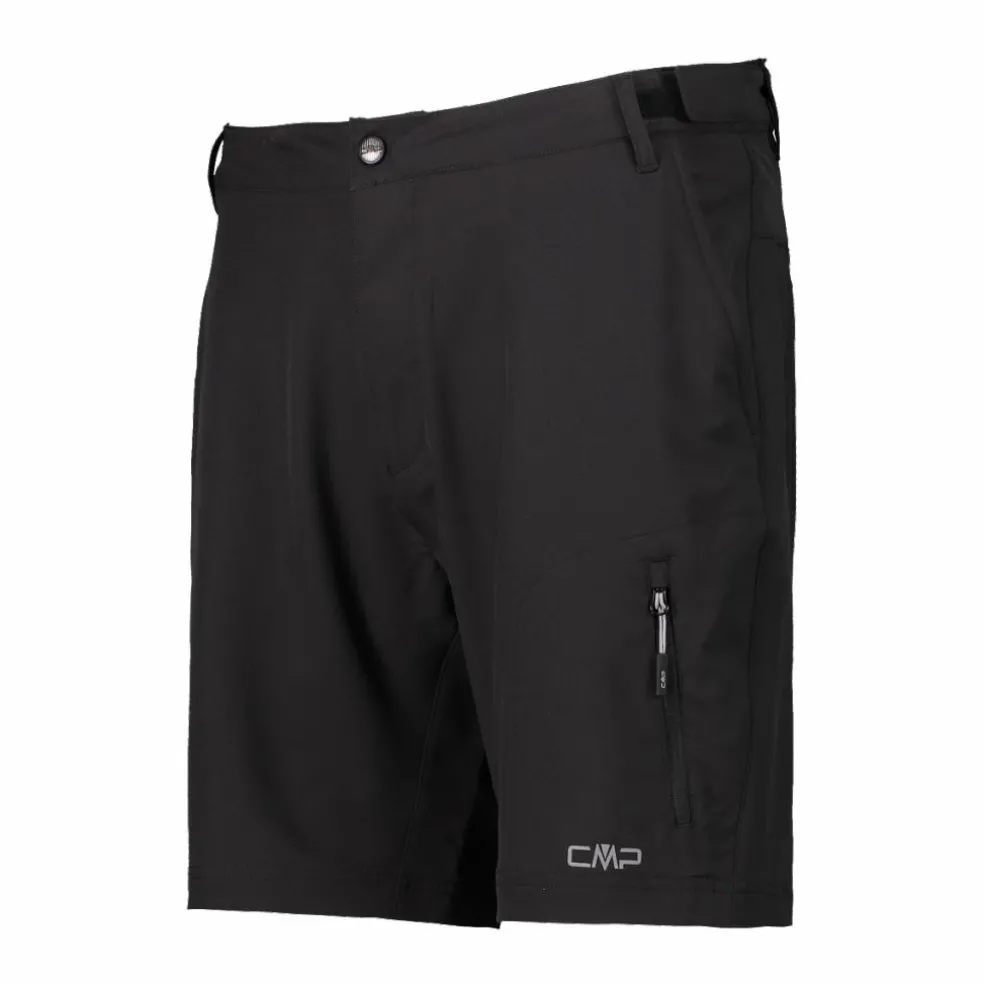 Bermuda con pantaloncino interno staccabile con fondello bike