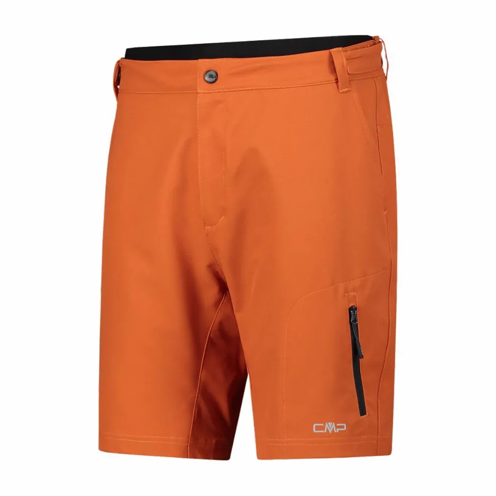 Bermuda con pantaloncino interno staccabile con fondello bike