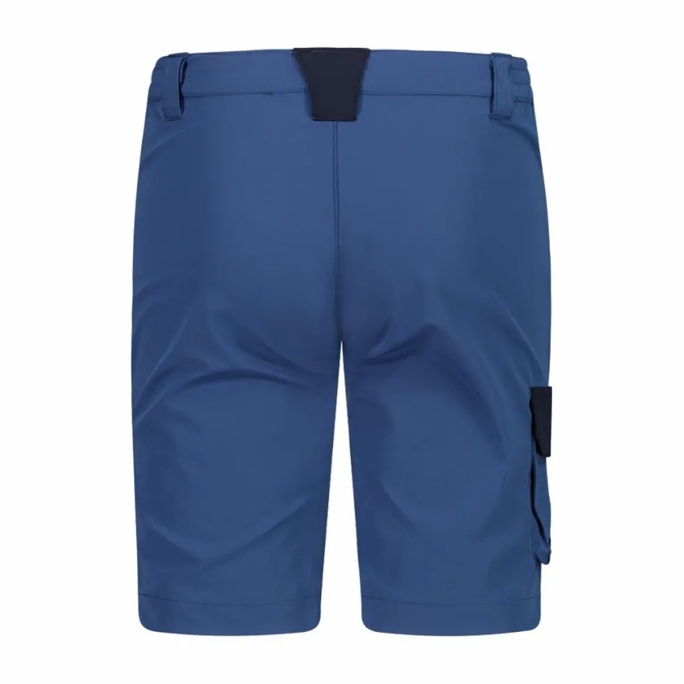 Bermuda stretch cargo con tasconi laterali da bambino