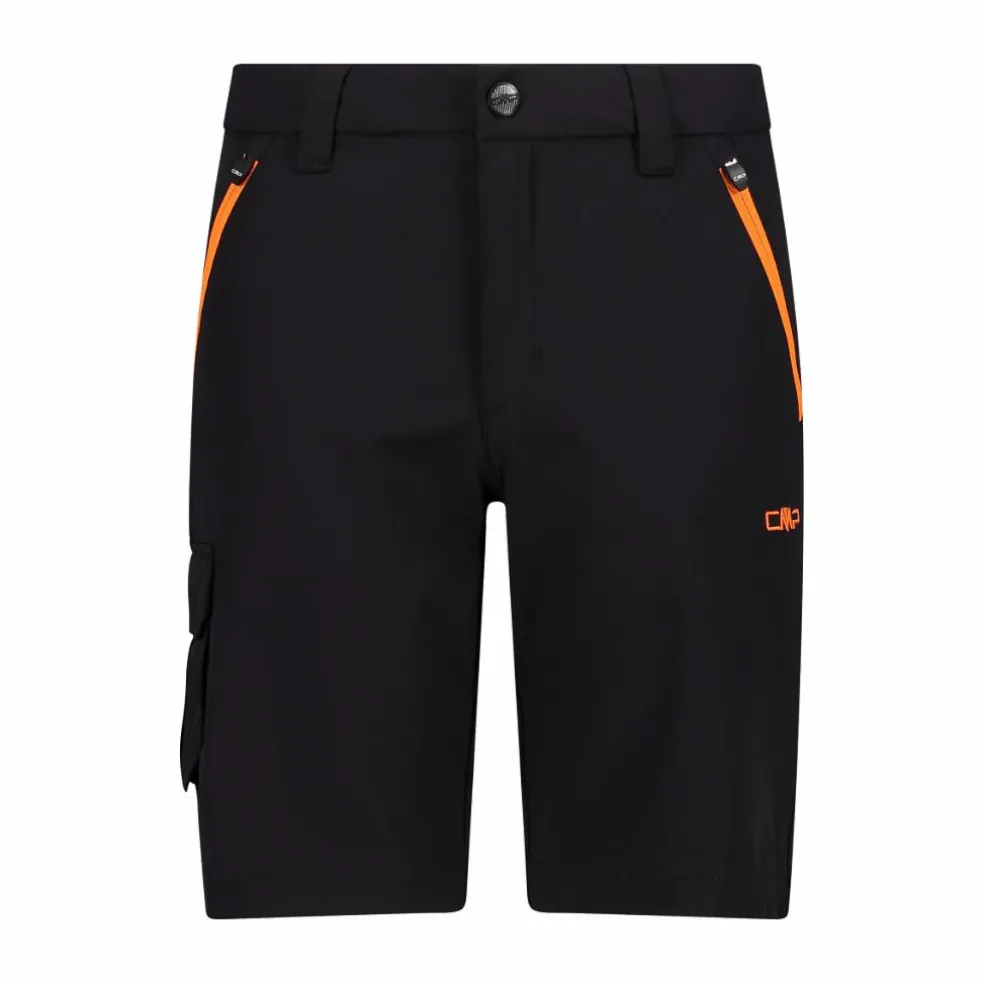 Bermuda stretch cargo con tasconi laterali da bambino
