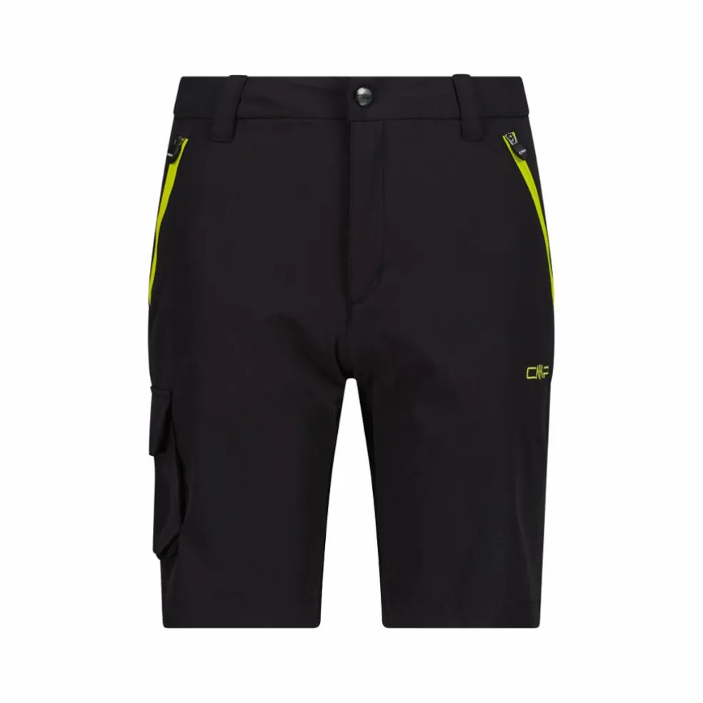 Bermuda stretch cargo con tasconi laterali da bambino