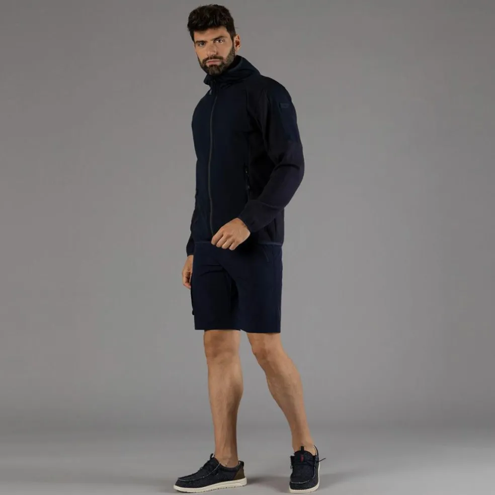 Bermuda stretch con tasconi laterali da uomo