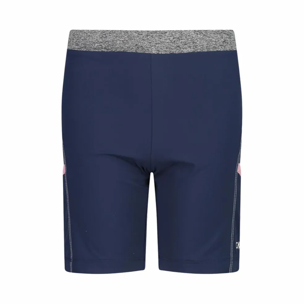 Bermuda trekking in poliestere leggero stretch da bambina