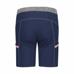 Bermuda trekking in poliestere leggero stretch da bambina