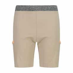 Bermuda trekking in poliestere leggero stretch da bambina