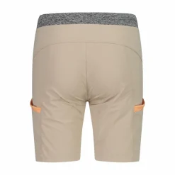 Bermuda trekking in poliestere leggero stretch da bambina