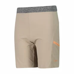 Bermuda trekking in poliestere leggero stretch da bambina
