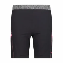 Bermuda trekking in poliestere leggero stretch da bambina