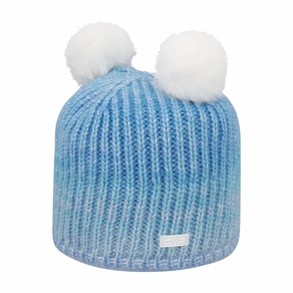 Berretto da bambini con doppio pon pon