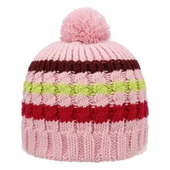 Berretto in maglia da bambino con pon pon