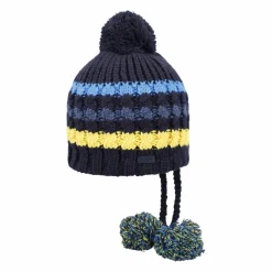 Berretto in maglia da bambino con pon pon