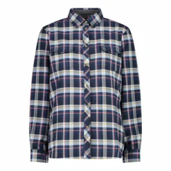 Camicia a manica lunga da donna in poliestere riciclato