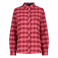 Camicia a manica lunga da donna in poliestere riciclato