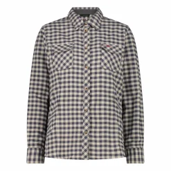 Camicia a manica lunga da donna in poliestere riciclato
