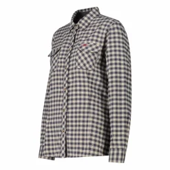 Camicia a manica lunga da donna in poliestere riciclato
