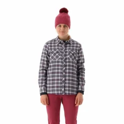 Camicia a manica lunga da donna in poliestere riciclato