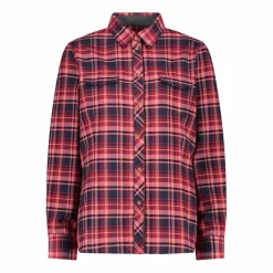 Camicia a manica lunga da donna in poliestere riciclato