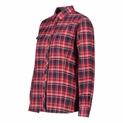 Camicia a manica lunga da donna in poliestere riciclato