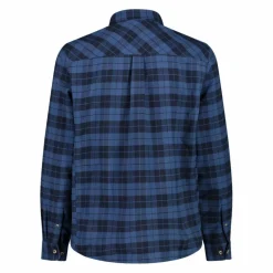 Camicia a manica lunga da uomo in poliestere riciclato