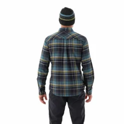 Camicia a manica lunga da uomo in poliestere riciclato