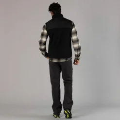 Camicia a manica lunga da uomo in poliestere riciclato