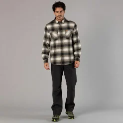 Camicia a manica lunga da uomo in poliestere riciclato