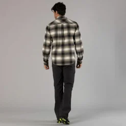 Camicia a manica lunga da uomo in poliestere riciclato