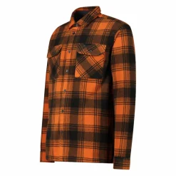 Camicia a manica lunga in pile stampato da uomo