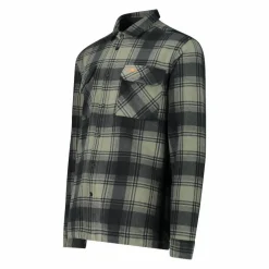 Camicia a manica lunga in pile stampato da uomo