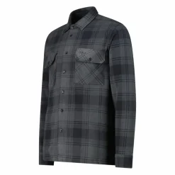 Camicia a manica lunga in pile stampato da uomo