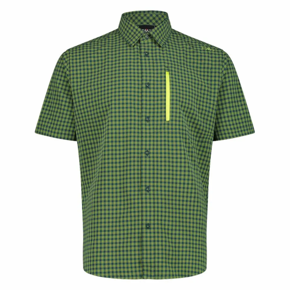 Camicia a maniche corte con taschino da Uomo