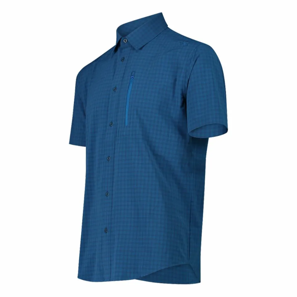 Camicia a maniche corte con taschino da Uomo