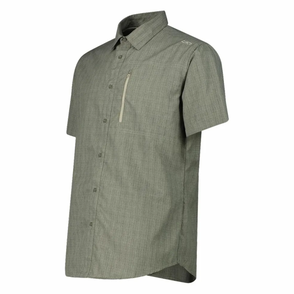 Camicia a maniche corte con taschino da Uomo