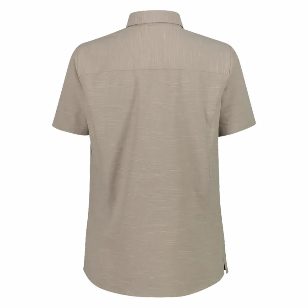 Camicia da donna a maniche corte in misto cotone