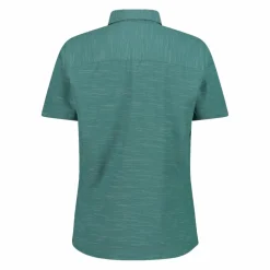 Camicia da donna a maniche corte in misto cotone