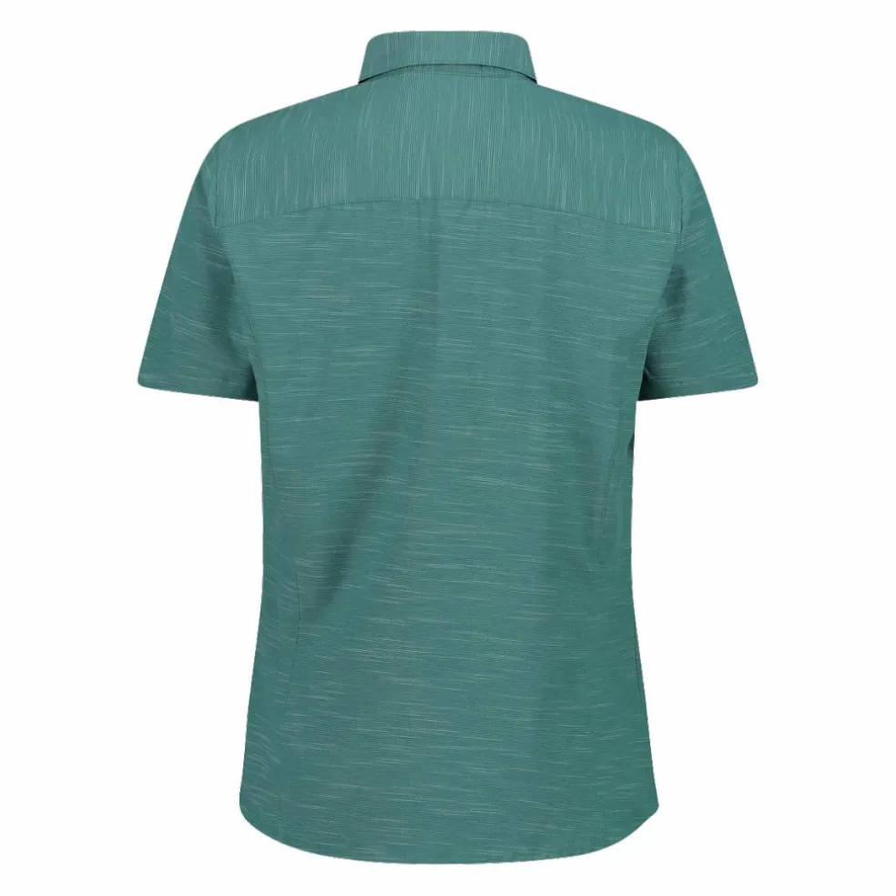 Camicia da donna a maniche corte in misto cotone