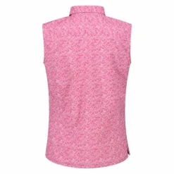 Camicia da donna senza maniche con fantasia floreale
