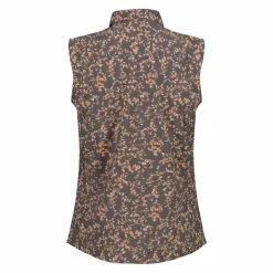 Camicia da donna senza maniche con fantasia floreale