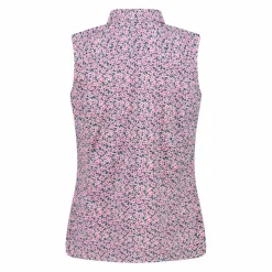 Camicia da donna senza maniche con fantasia floreale
