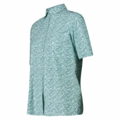 Camicia fantasia a maniche 3/4 stretch da donna
