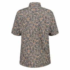 Camicia fantasia a maniche 3/4 stretch da donna