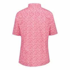 Camicia fantasia a maniche 3/4 stretch da donna