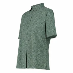 Camicia fantasia a maniche 3/4 stretch da donna