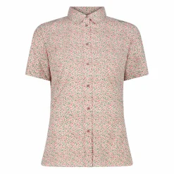 Camicia fantasia check maniche corte da donna