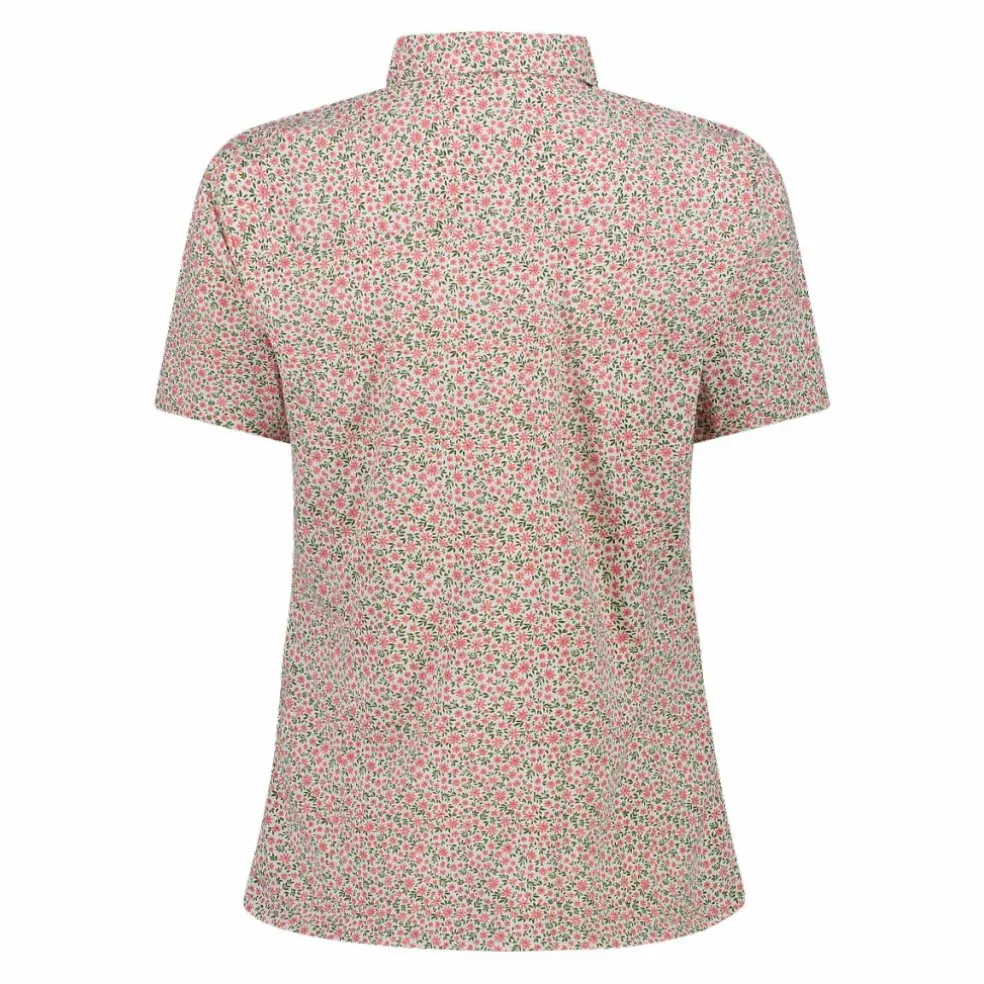 Camicia fantasia check maniche corte da donna