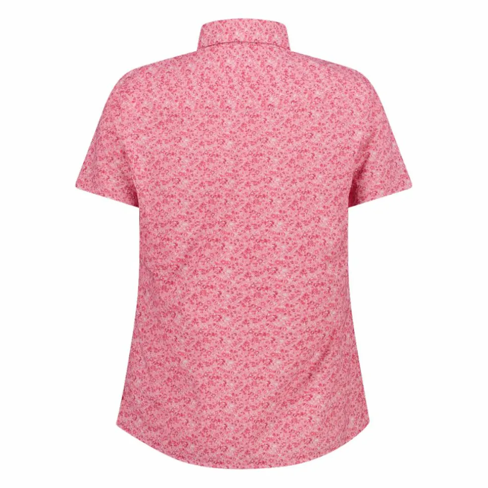 Camicia fantasia check maniche corte da donna