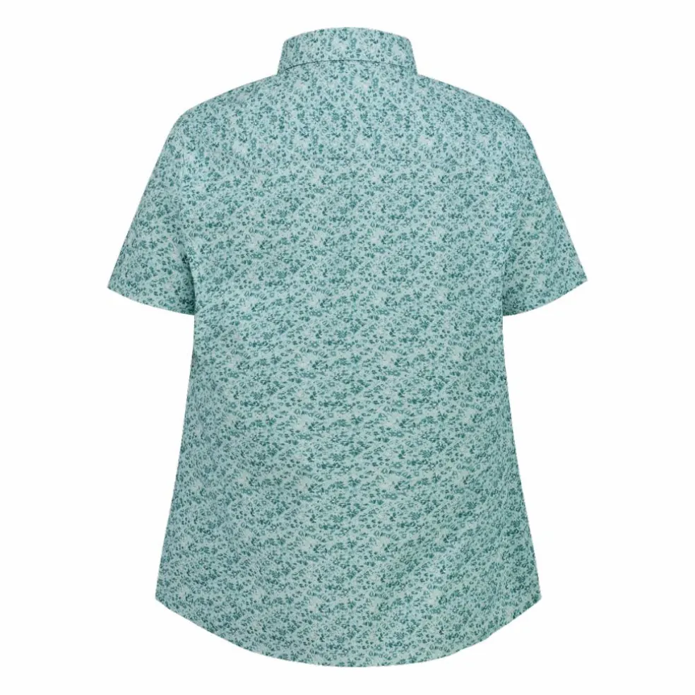 Camicia fantasia check maniche corte da donna