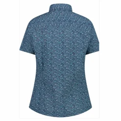 Camicia fantasia check maniche corte da donna