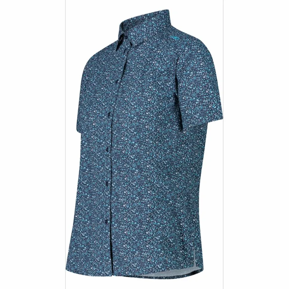 Camicia fantasia check maniche corte da donna